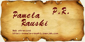 Pamela Rauški vizit kartica